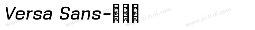 Versa Sans字体转换